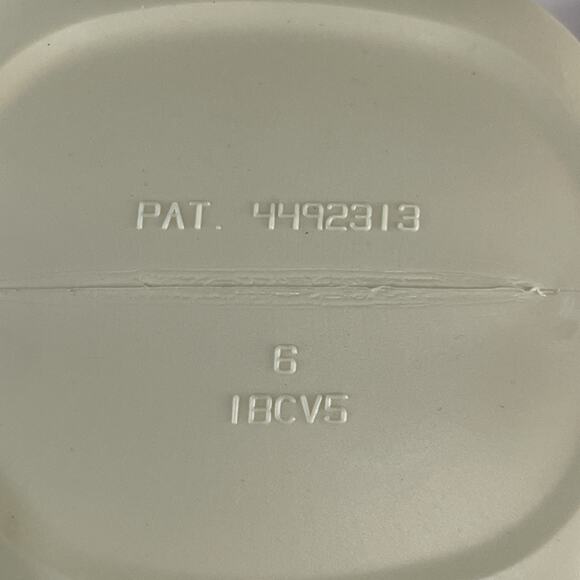 Vintage 1980s Popeet Plastic Collapsable Storage Containers White Set of 3 Lids - Picture 4 of 6